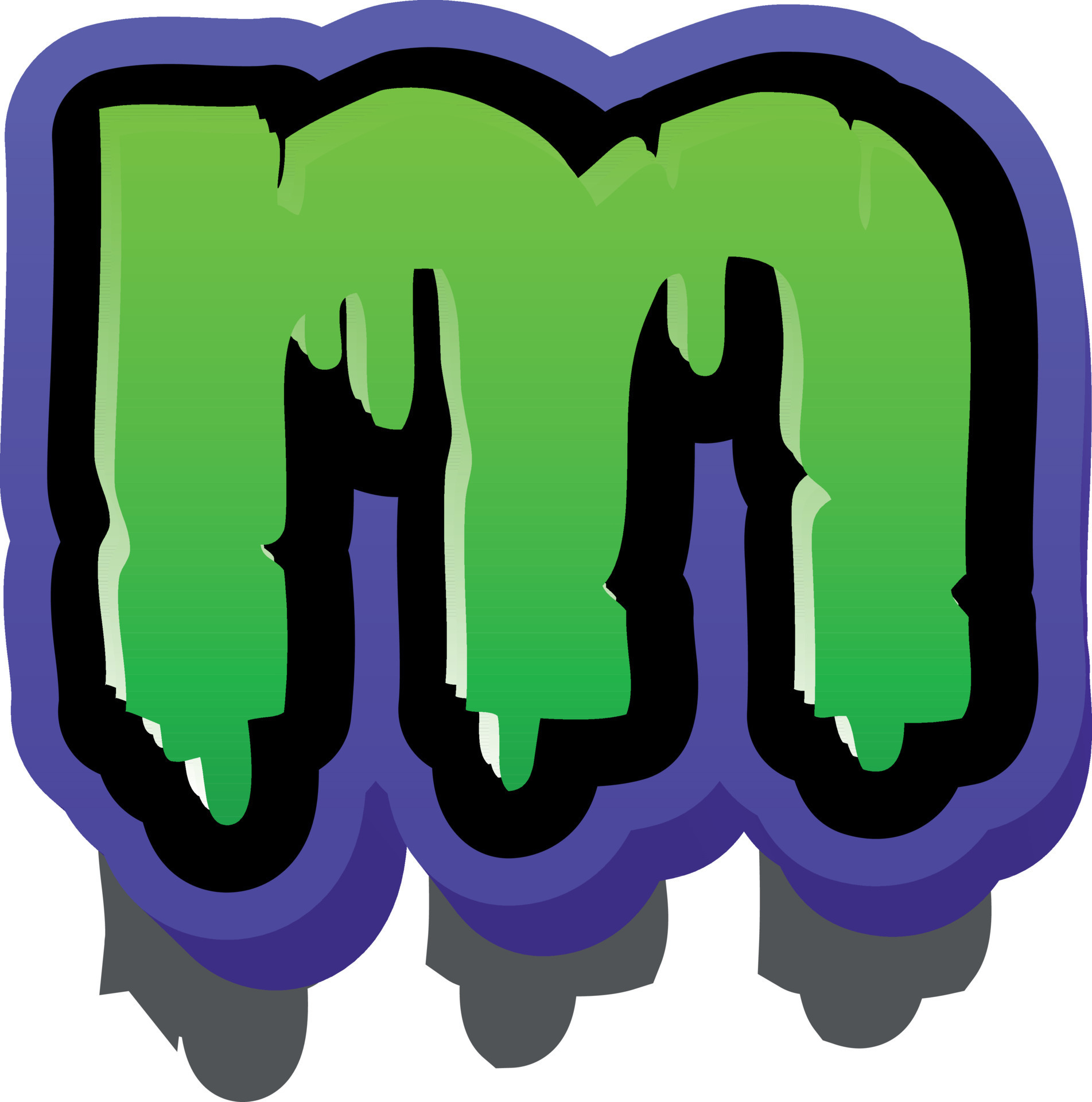 Horror and scary 3d illustration of small letter m 19501419 Vector Art ...