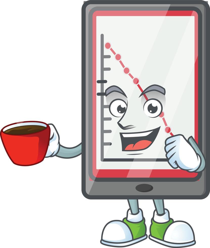 Down Chart Vertical Tablet Vector
