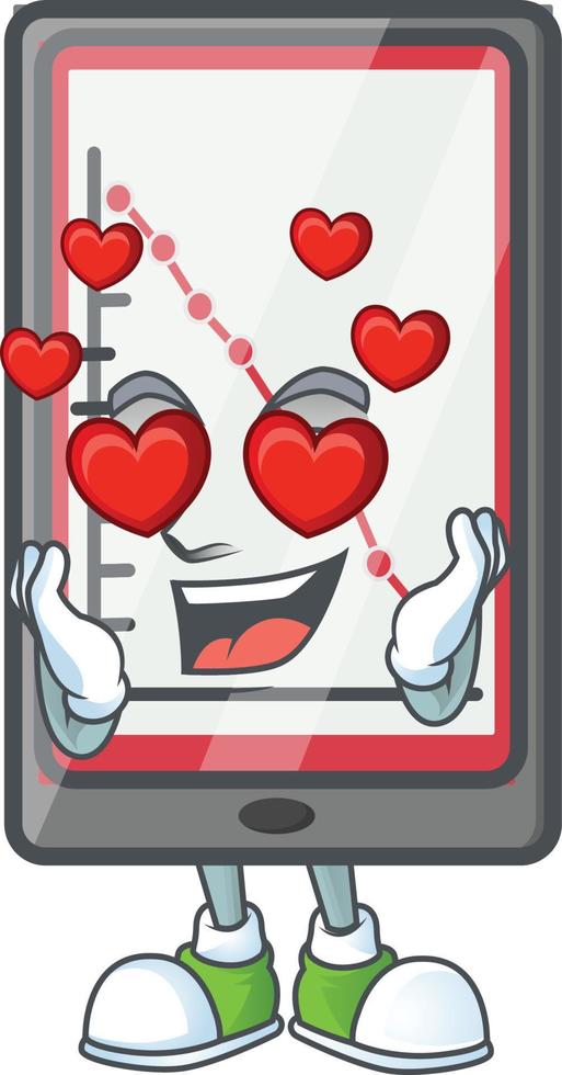 Down Chart Vertical Tablet Vector