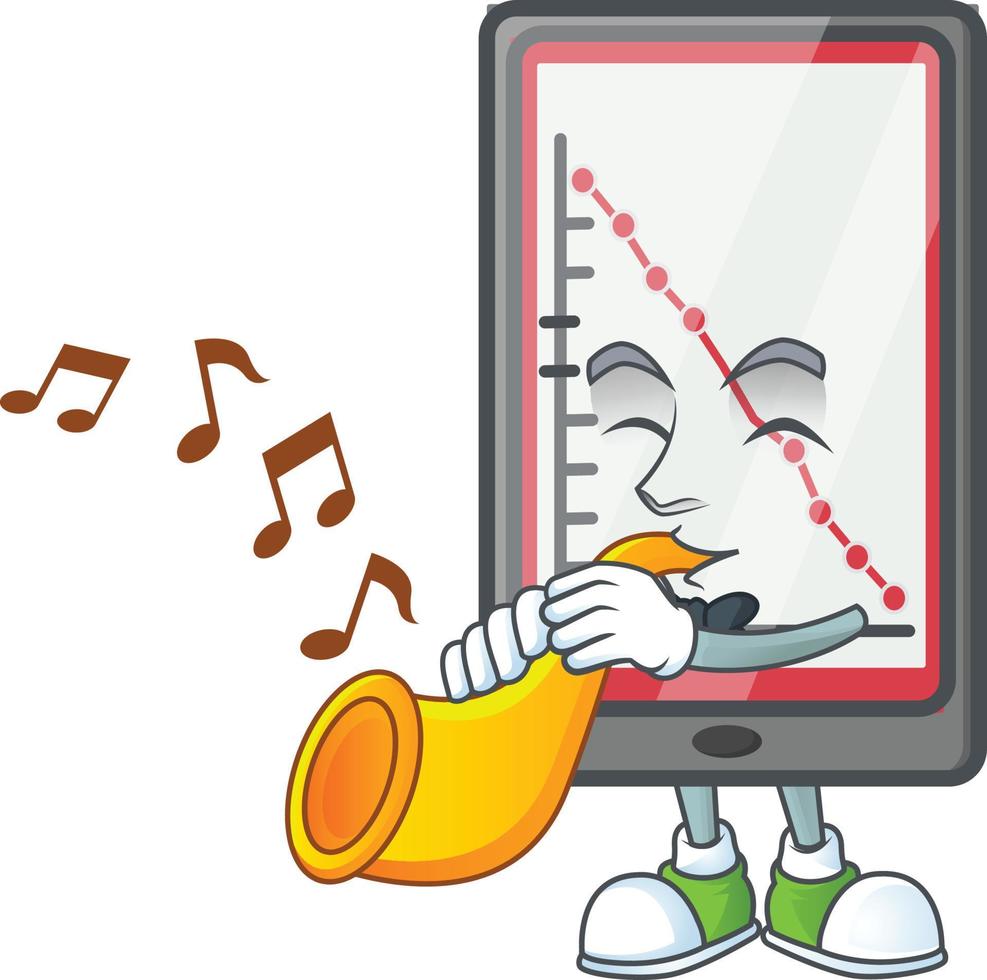 Down Chart Vertical Tablet Vector