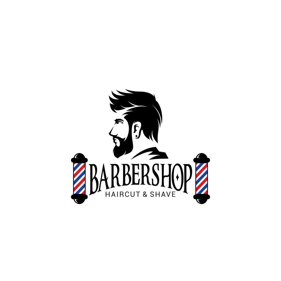 Barber Shop Logo Vector Template