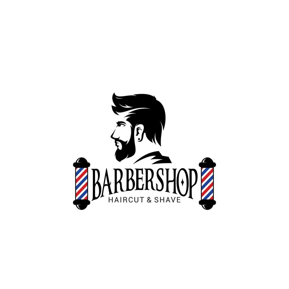 Barber Shop Logo Vector Template