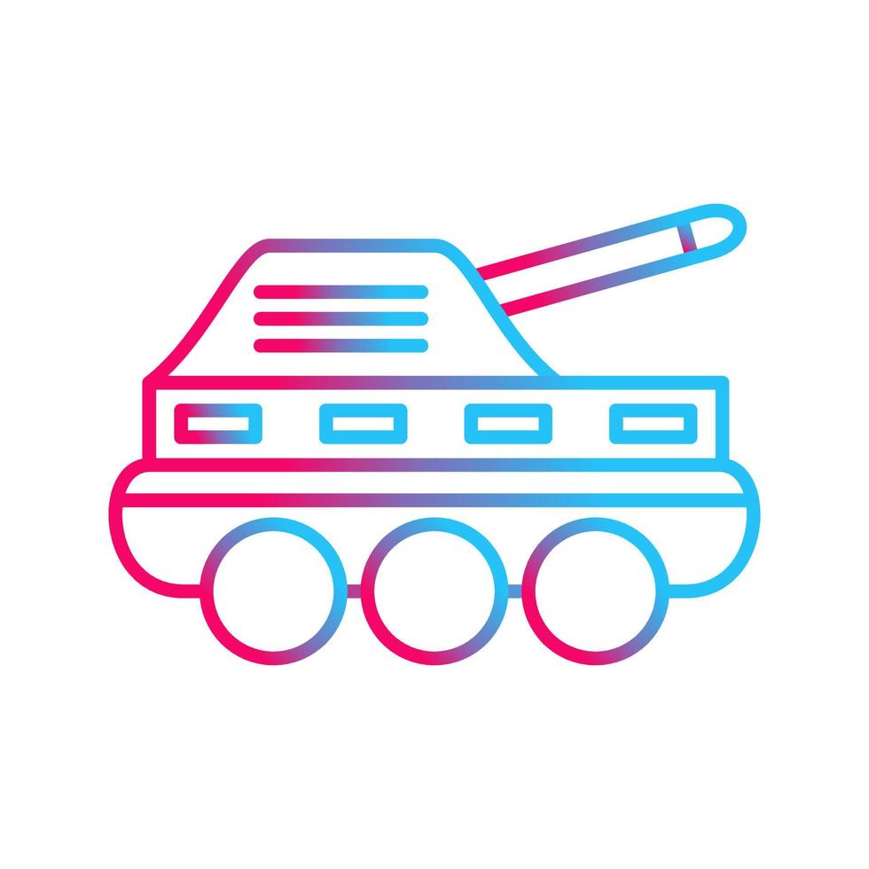 icono de vector de tanque de infantería