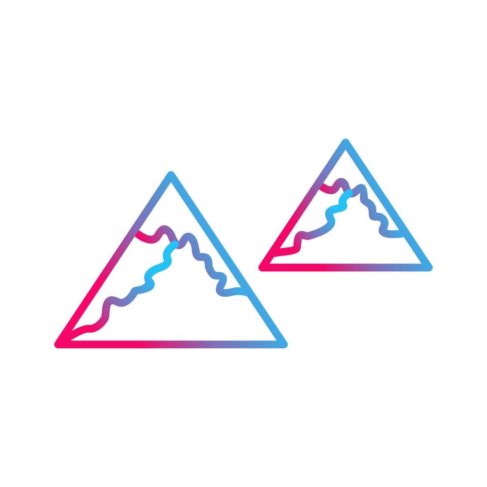 Unique Mountains Vector Icon