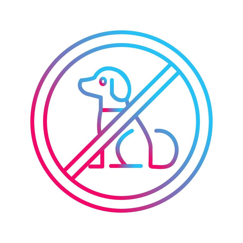 No Pets Vector Icon