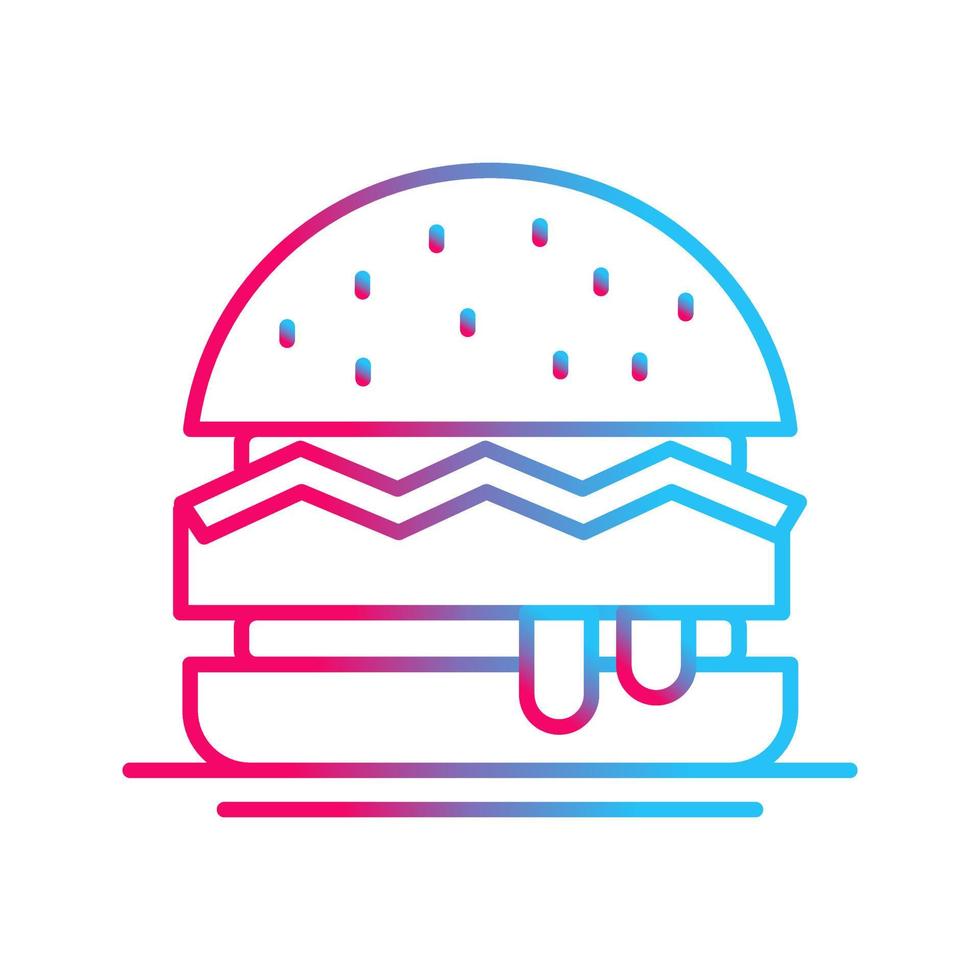 icono de vector de hamburguesa