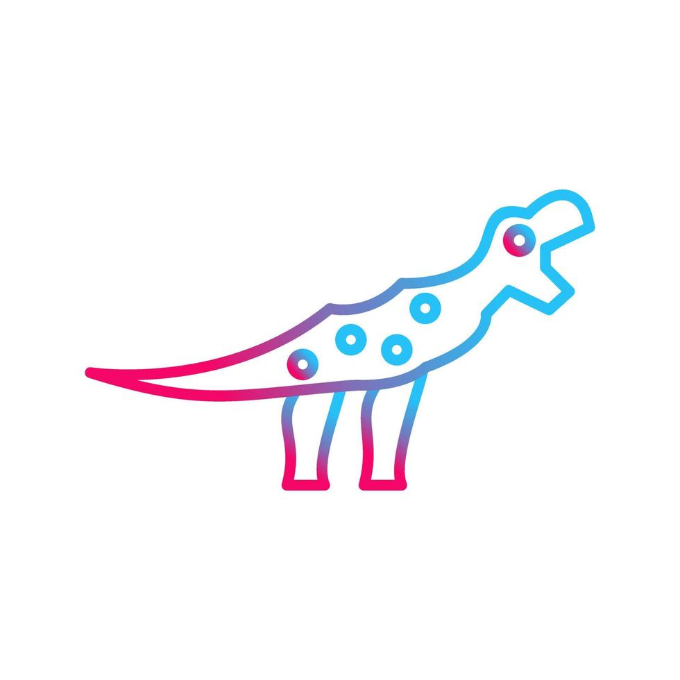 icono de vector de dinosaurio