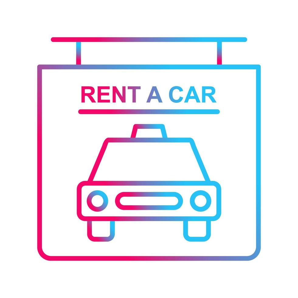 Rent a Car Vector Icon