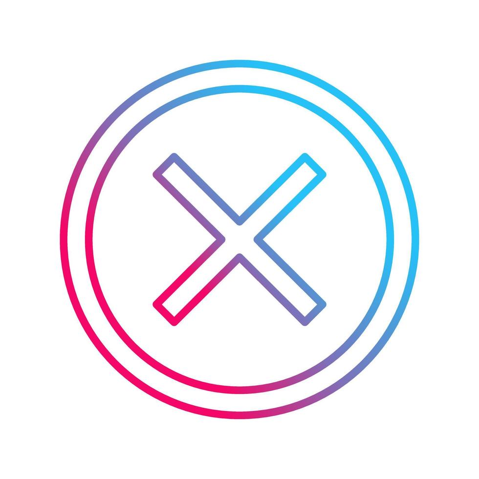 Do Not Cross Vector Icon