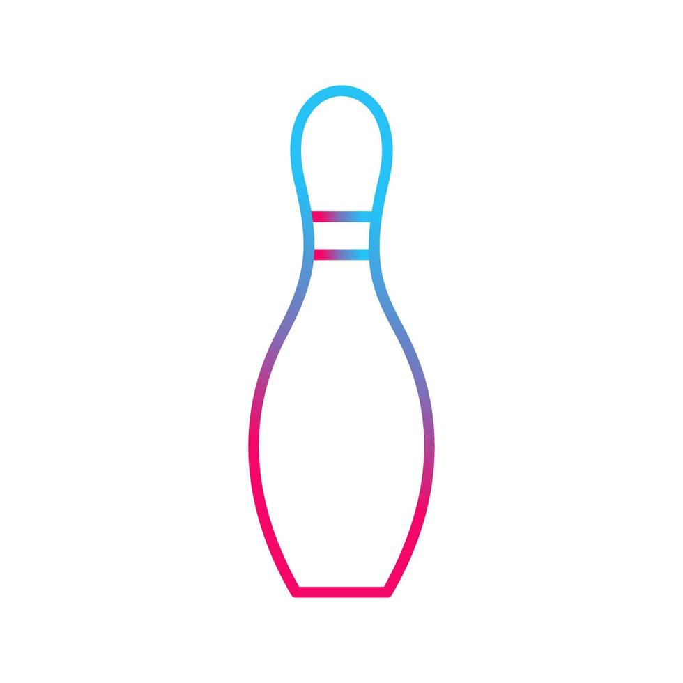 Unique Bowling Pin Vector Icon