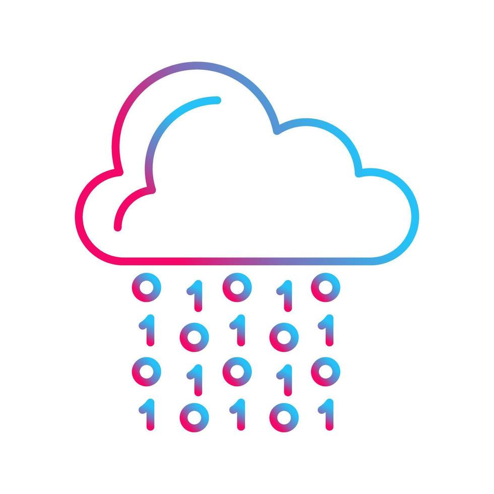 Cloud Coding Vector Icon