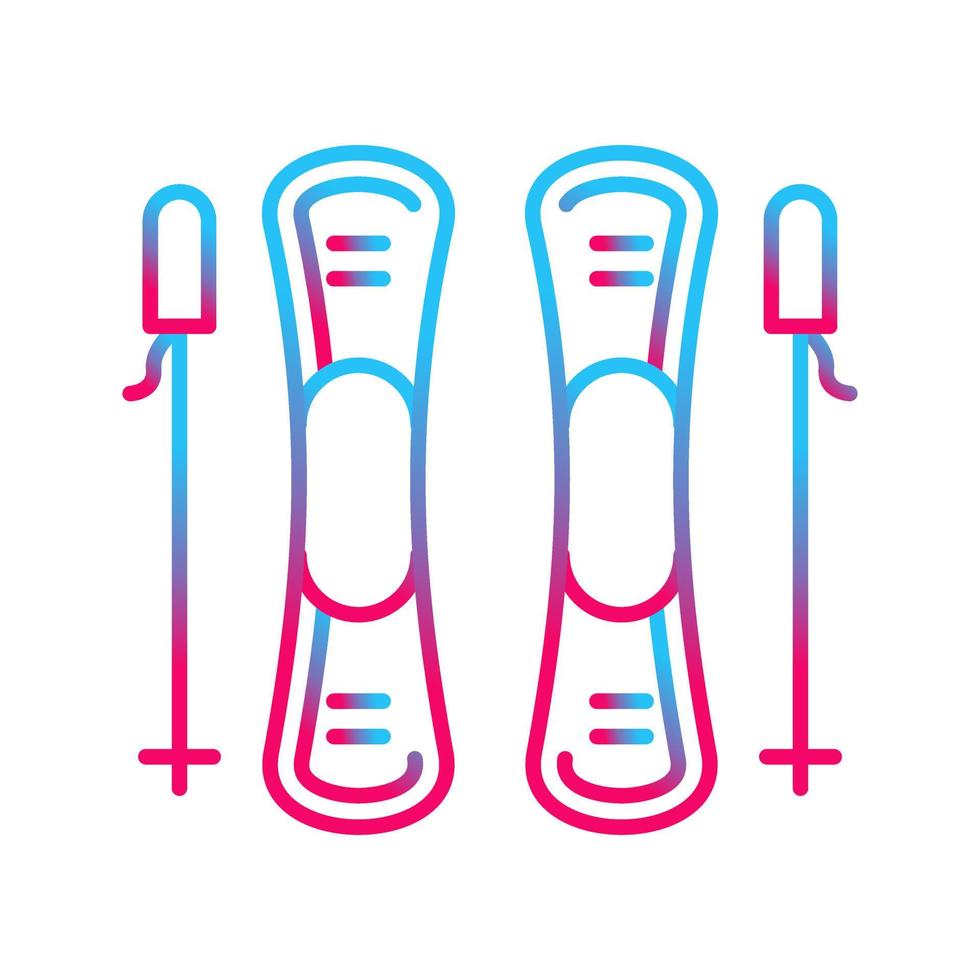 Ski Vector Icon