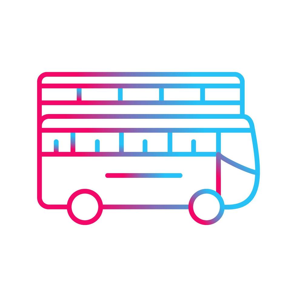 Double Bus Vector Icon