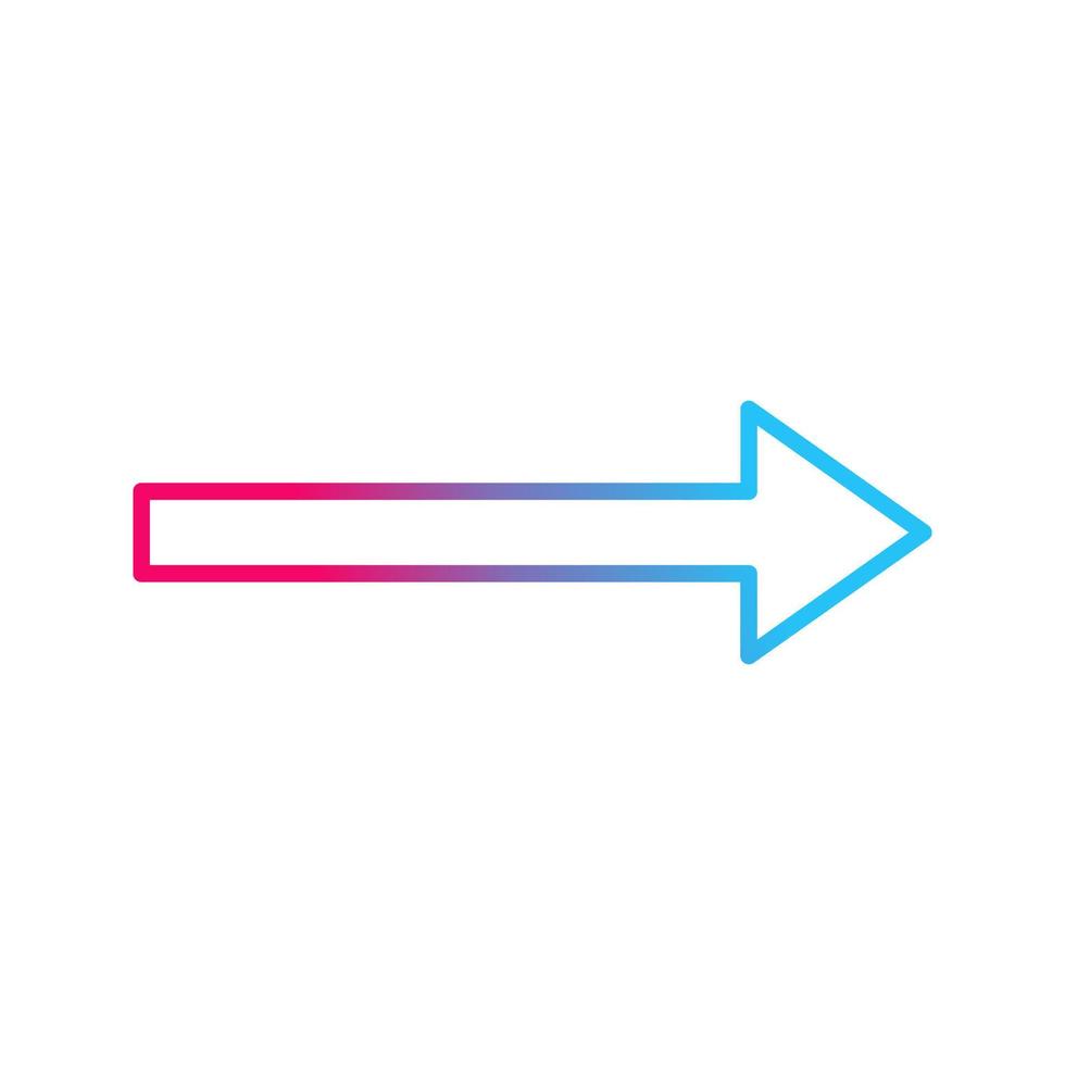 Unique Right Arrow Vector Icon