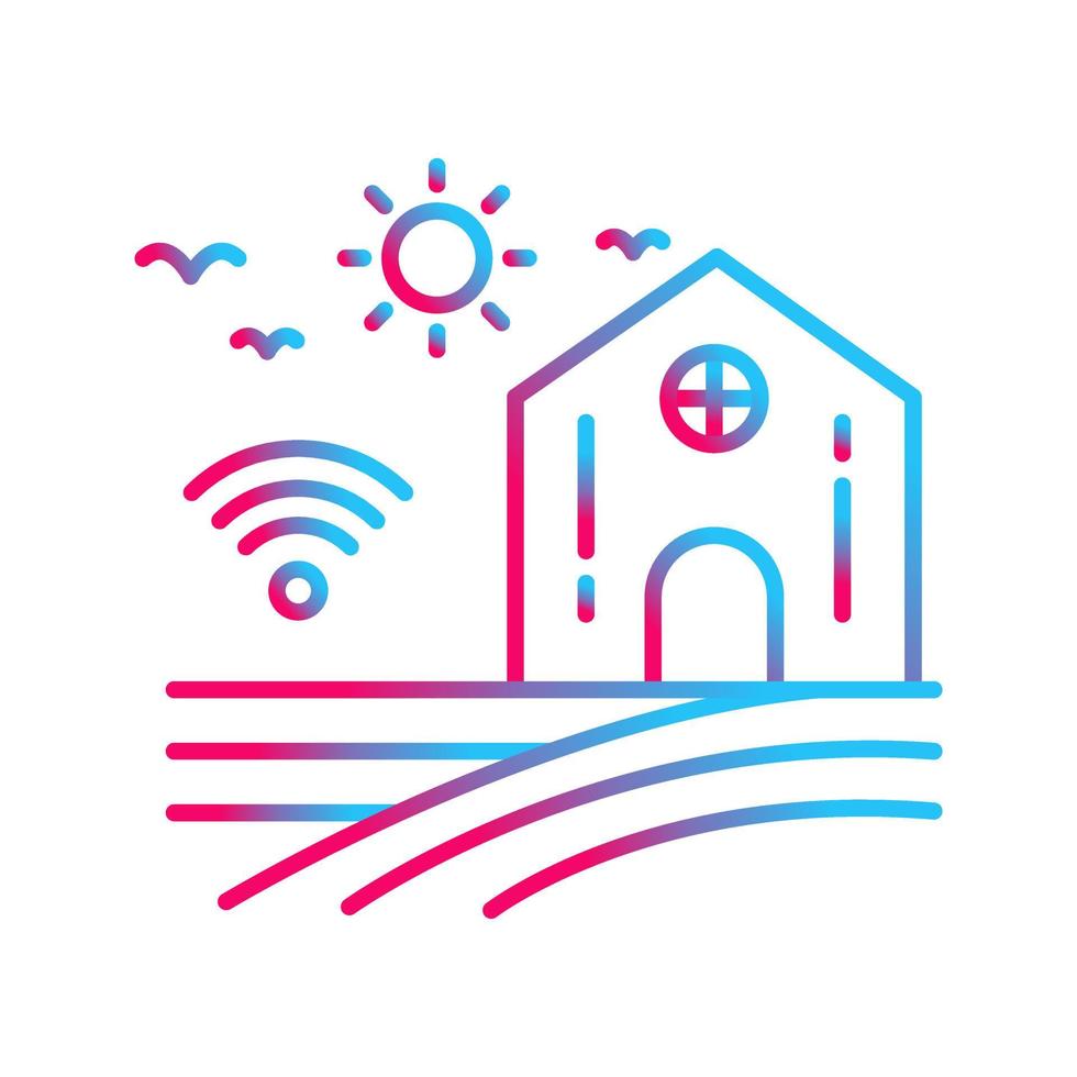 Smart Farm Vector Icon