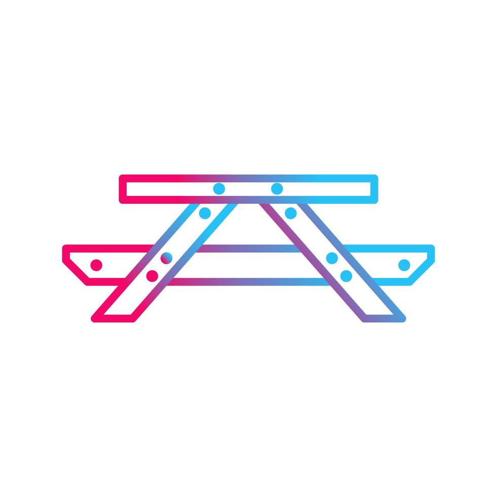 Picnic of Table Vector Icon