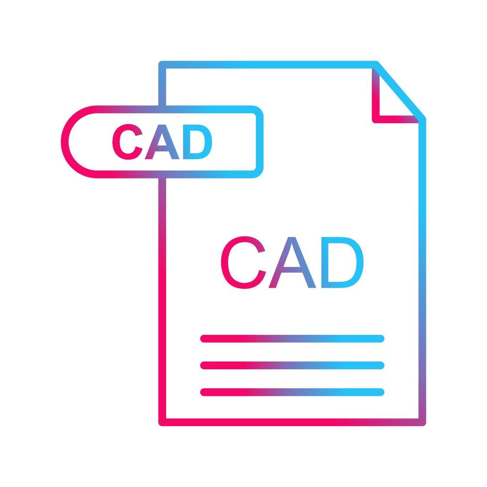 icono de vector de cad