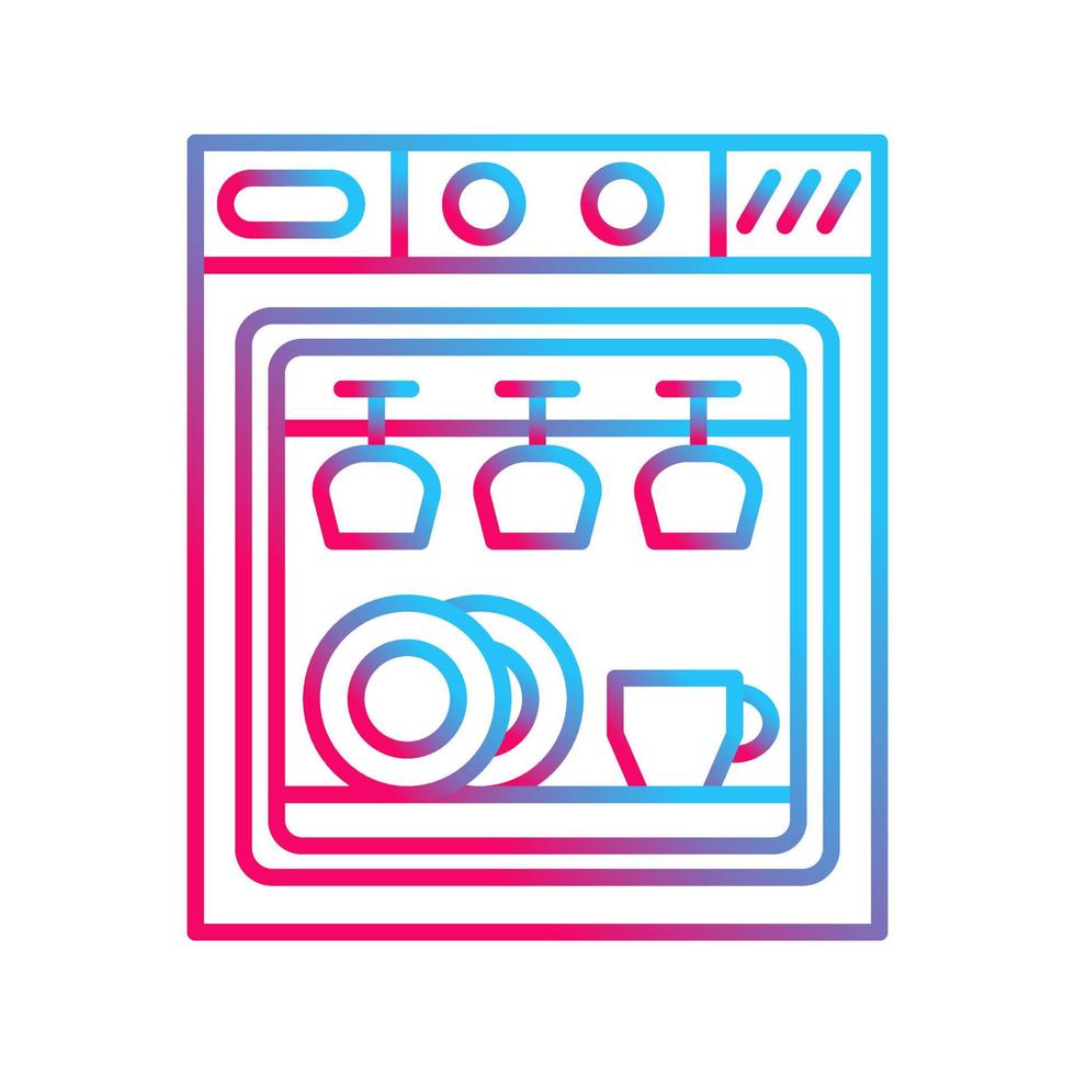 Dishwasher Vector Icon