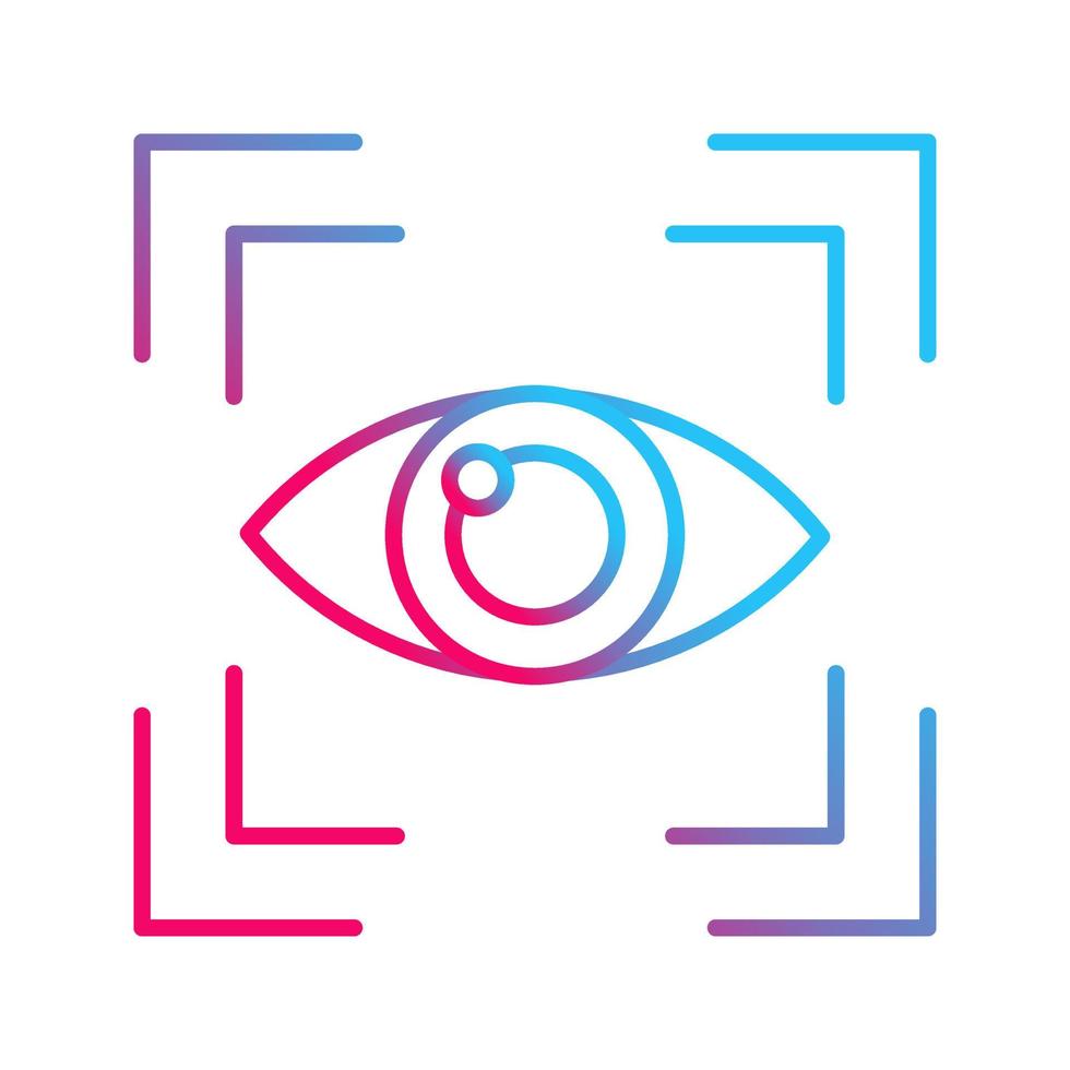 Eye Scan Vector Icon