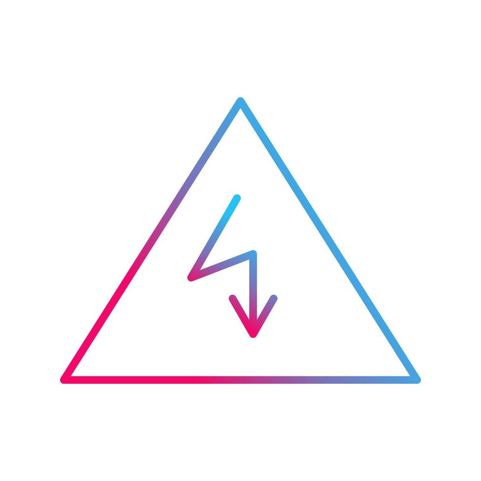 Unique Electricity Danger Vector Icon