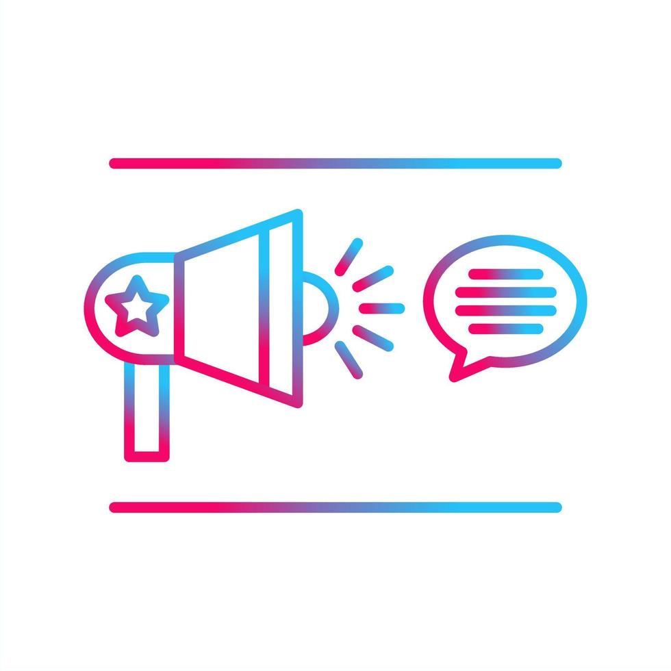 Freedom Of Speech Vector Icon