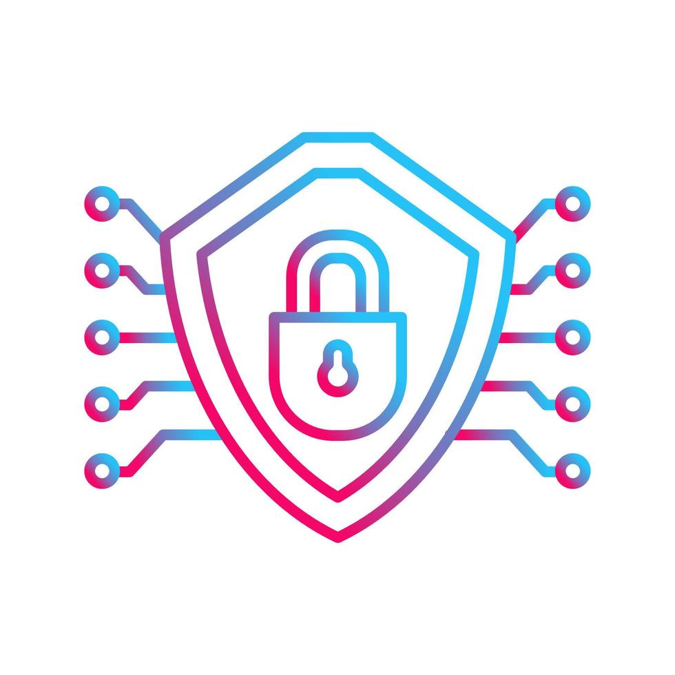 Cyber Security Vector Icon