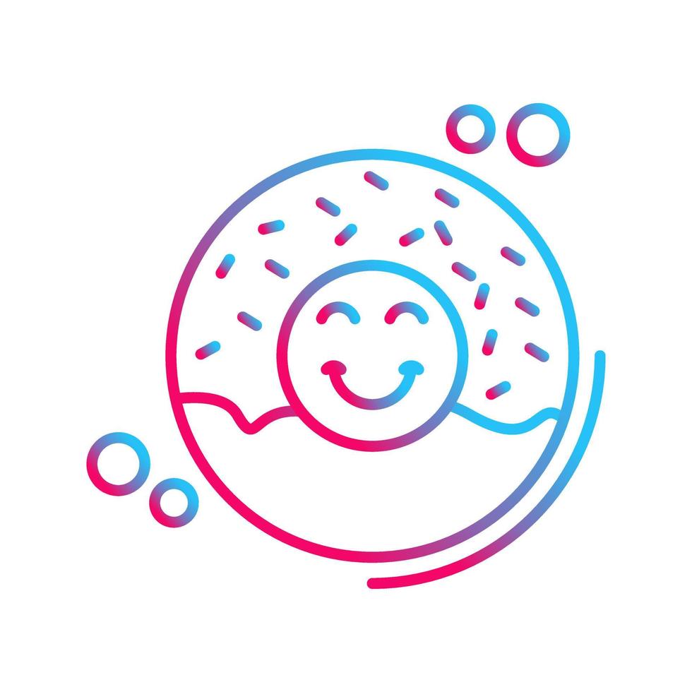 icono de vector de donut