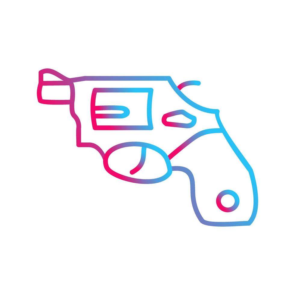 Unique Revolver Vector Icon