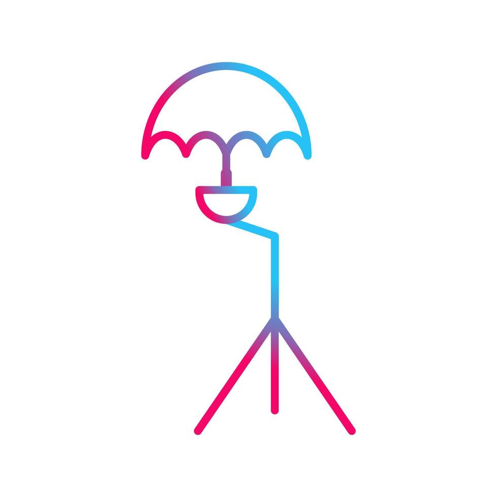Unique Umbrella Stand Vector Icon