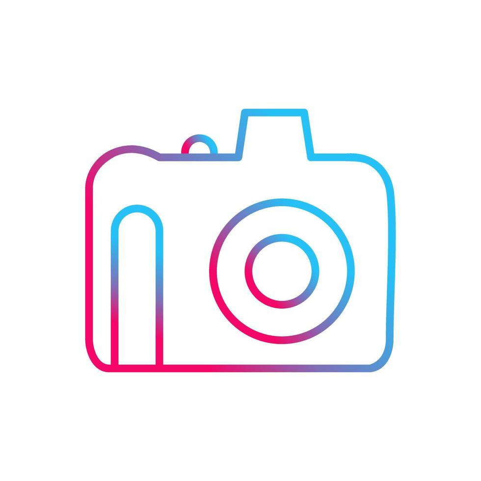 Unique DSLR Camera Vector Icon