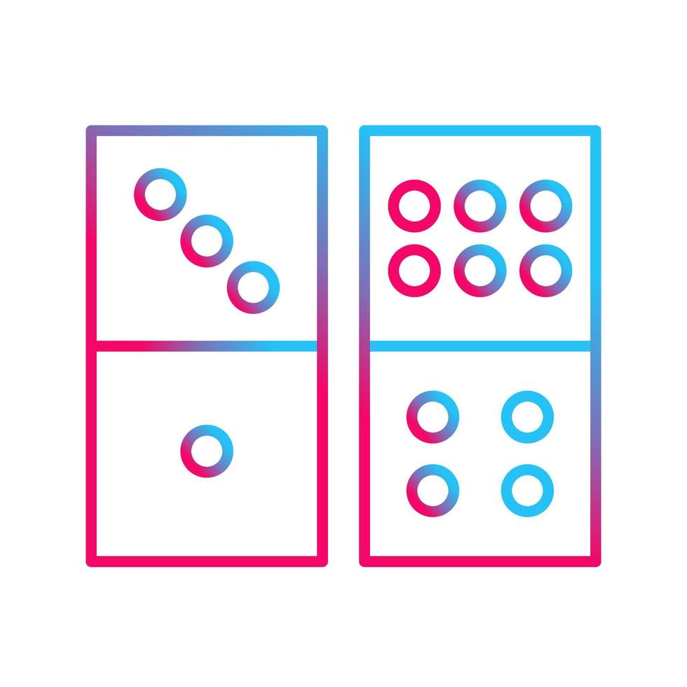 Domino Game Vector Icon