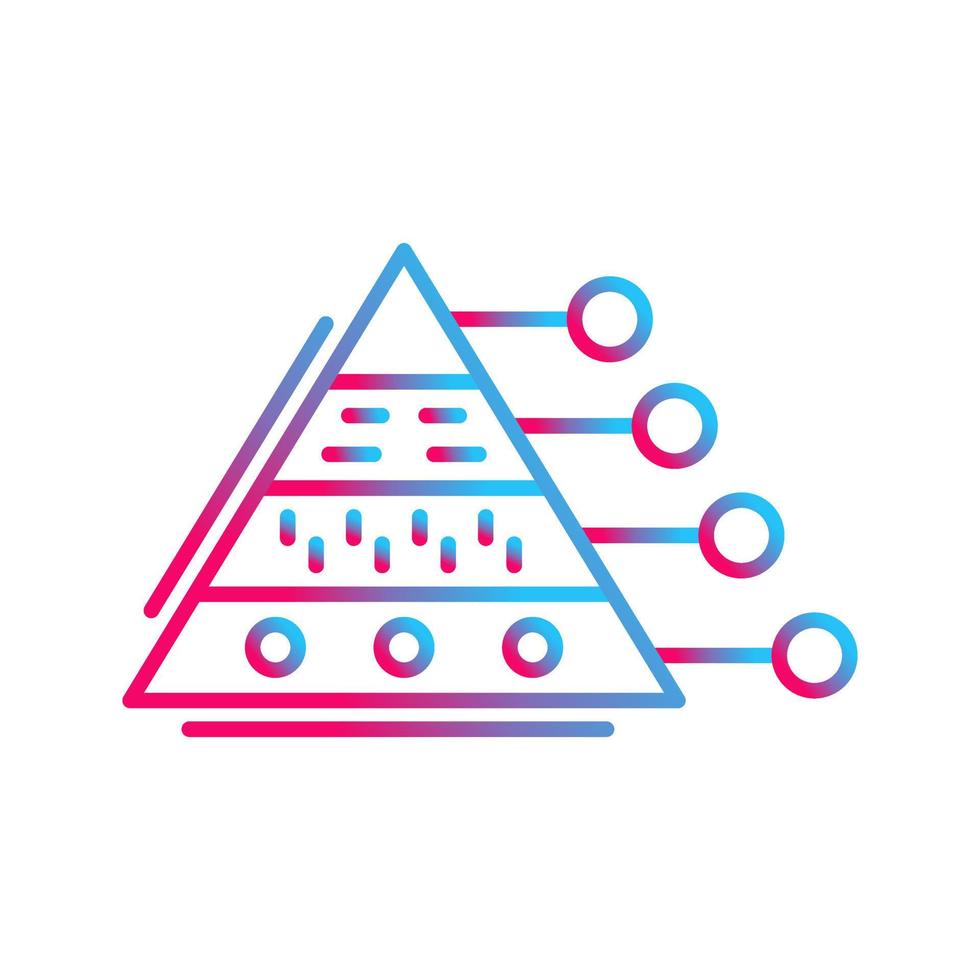 Pyramid Graph Vector Icon