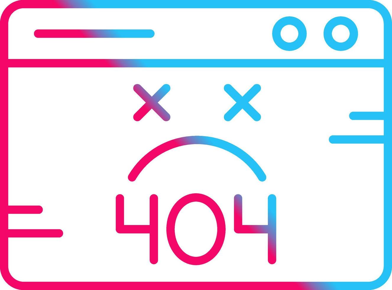 404 Error Vector Icon