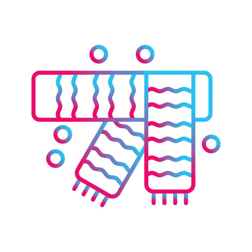 Winter Scarf Vector Icon
