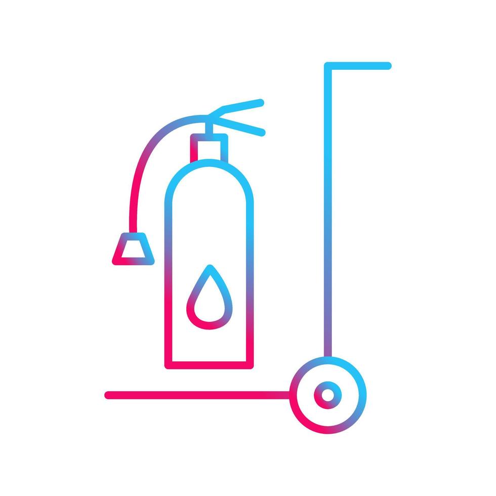 Unique Moveable Extinguisher Vector Icon