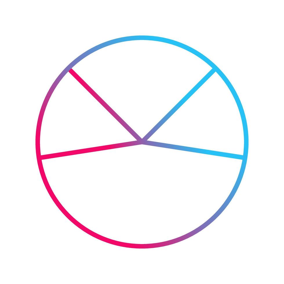 Pie Chart Analysis Vector Icon