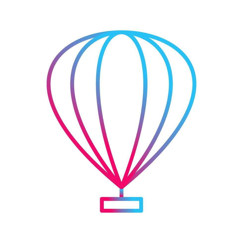 icono de vector de globo de aire caliente