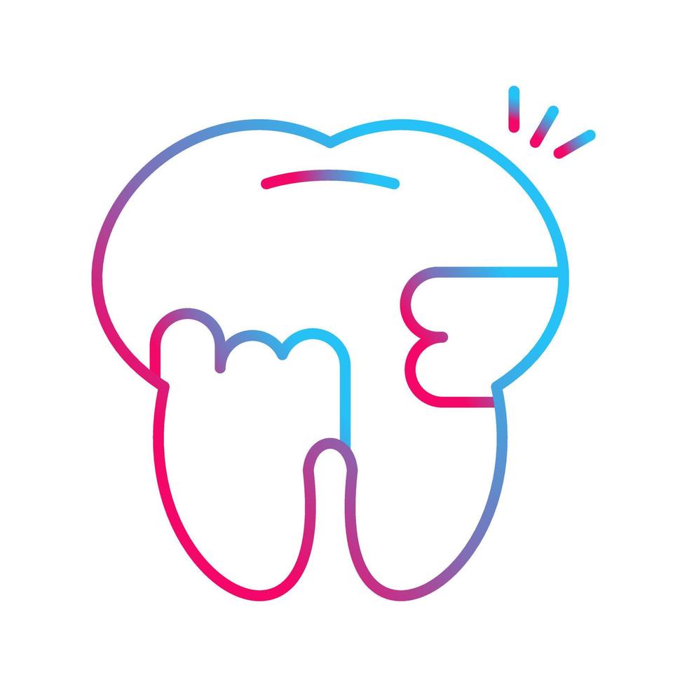 Toothache And Plaque Vector Icon