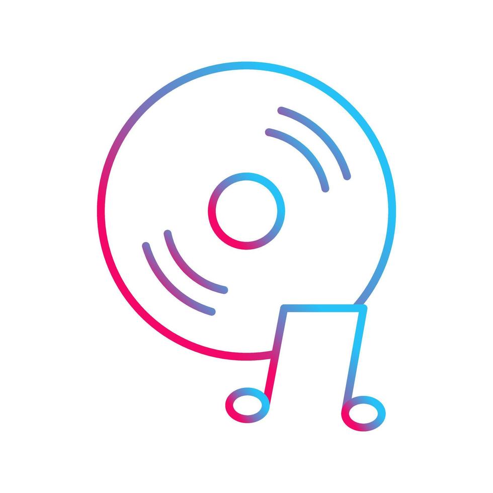 Music CD Vector Icon