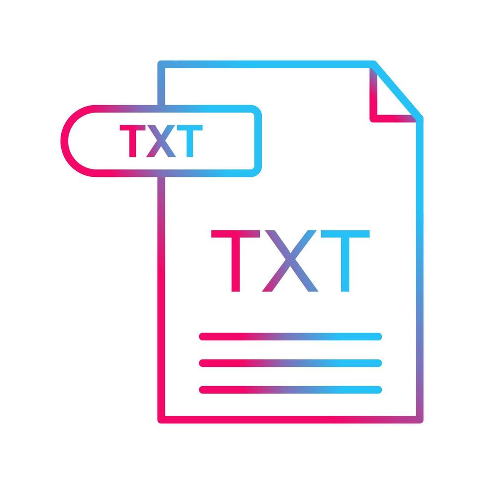 TXT Vector Icon