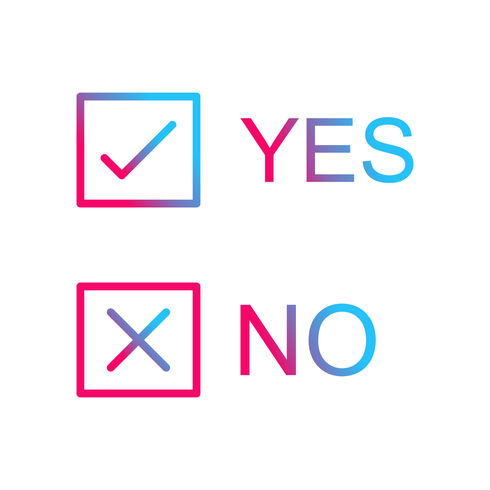 Yes No Option Vector Icon 19504697 Vector Art at Vecteezy