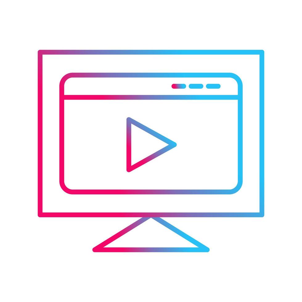 Video Streaming Vector Icon