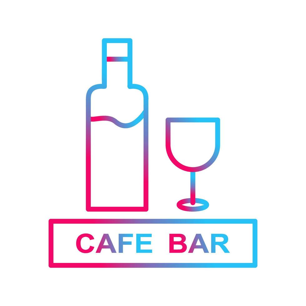 Unique Drinks Cafe Vector Icon