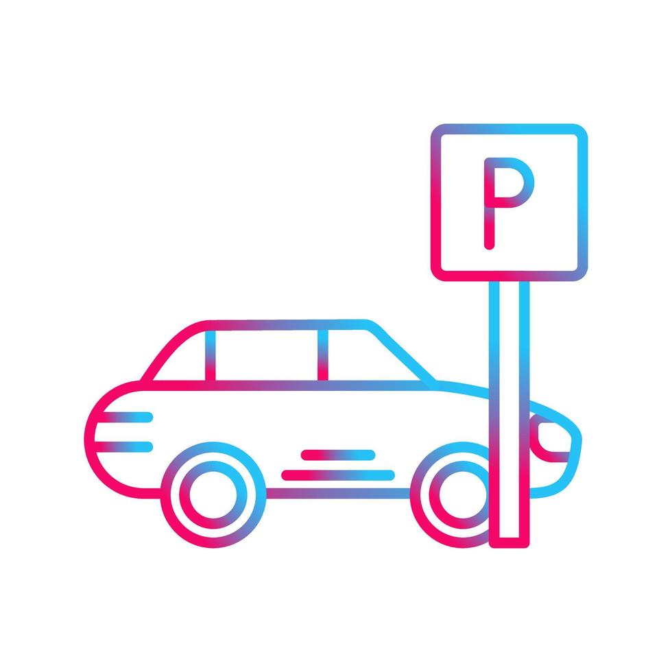 icono de vector de estacionamiento