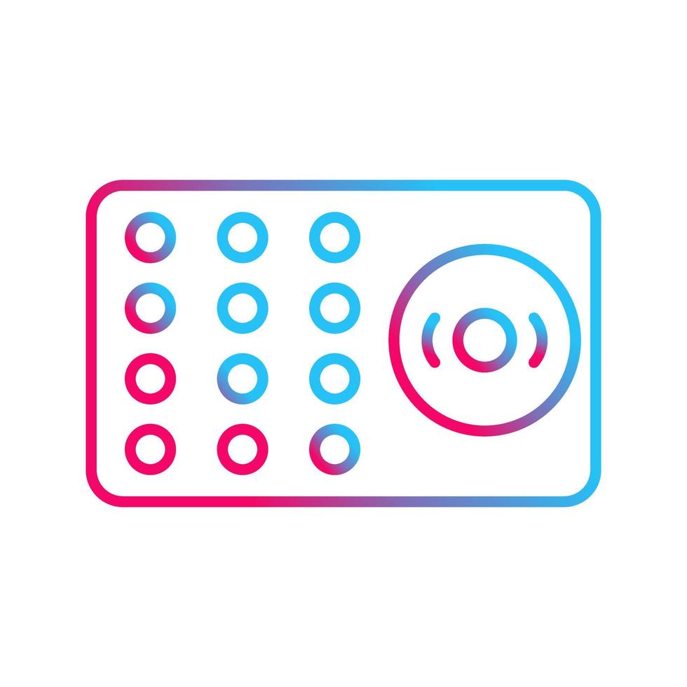 Unique Ring Alarm Vector Icon