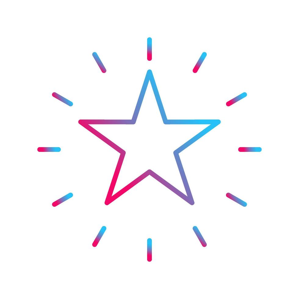 Unique Star Vector Icon