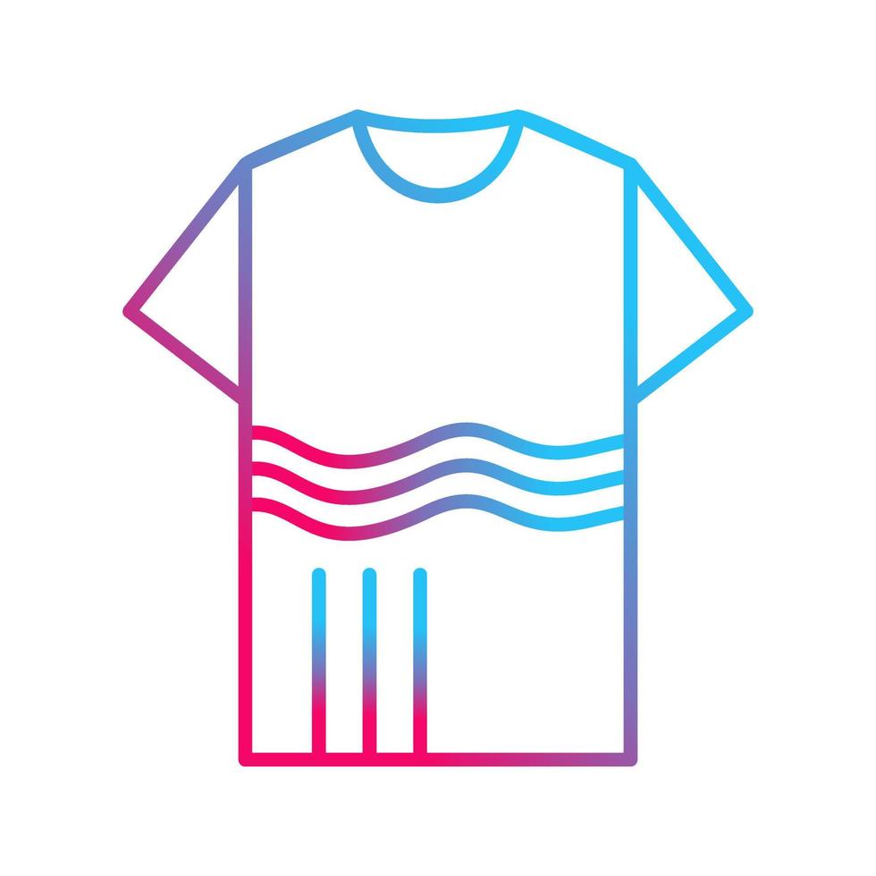 T Shirt with lines Vector Icon