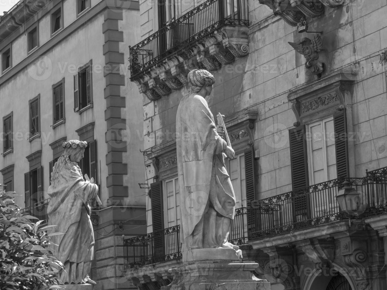 palermo city in italy photo