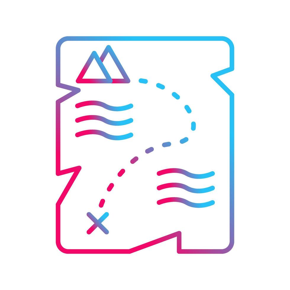 Treasure Map Vector Icon