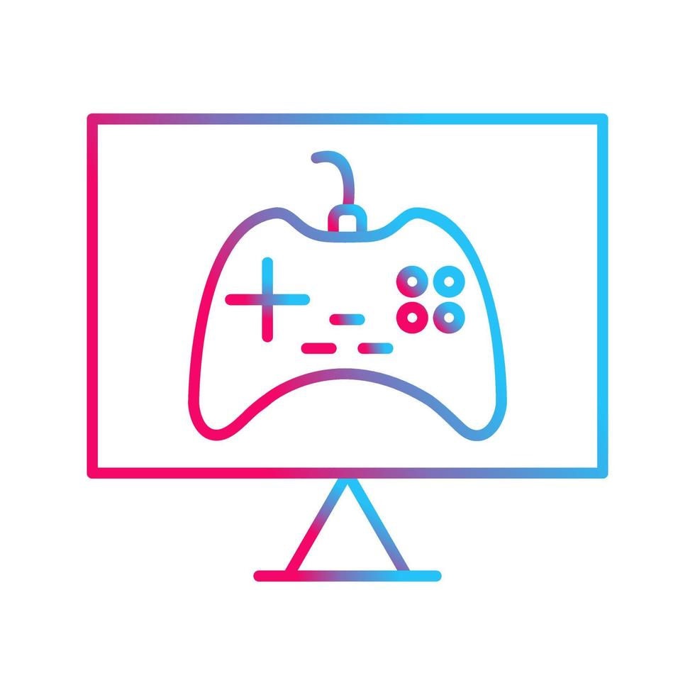 Unique Online Games Vector Icon